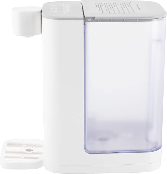 Electric Kettles, 102z Low-Noise Instant Hot Water Dispenser with Adjustable 5 Temp &2 Water Volume Dispense, Electric Water Filter Dispenser for Homes, Offices and Schools (White)