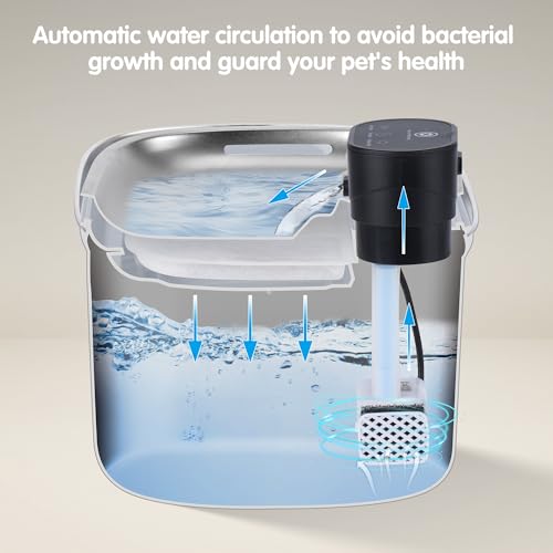 Wireless Cat Water Fountain Stainless Steel