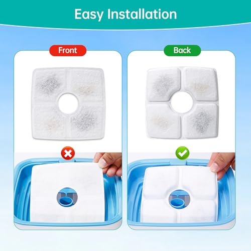 12 Pack Cat Water Fountain Filter Replacement & 12
