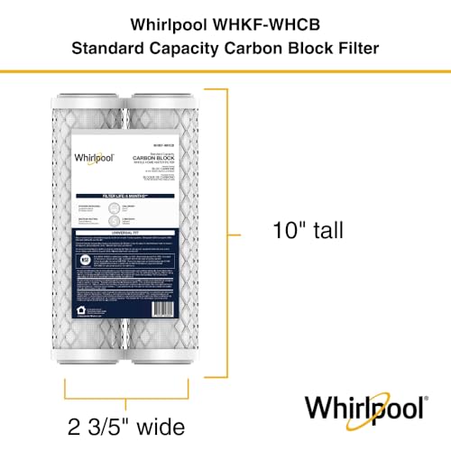 10" x 2.5" Carbon Block Water Filter WHKF (2 Count)
