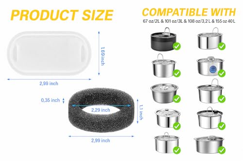 Fountain Filter Replacement Set