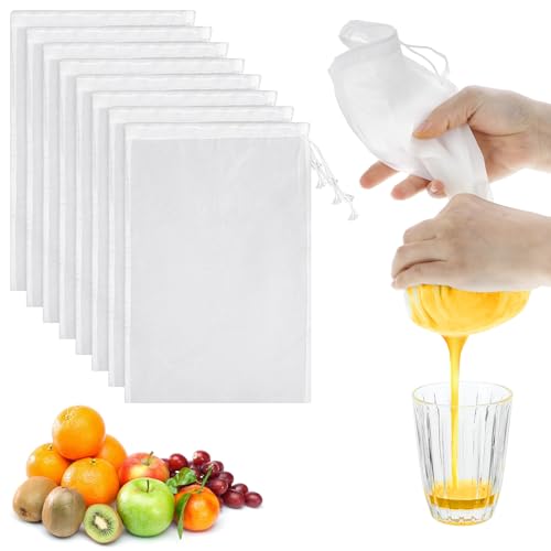8 Pack Nut Milk Nylon Strainer