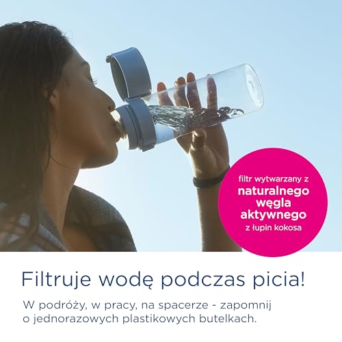 Water Filter Bottle Light Blue
