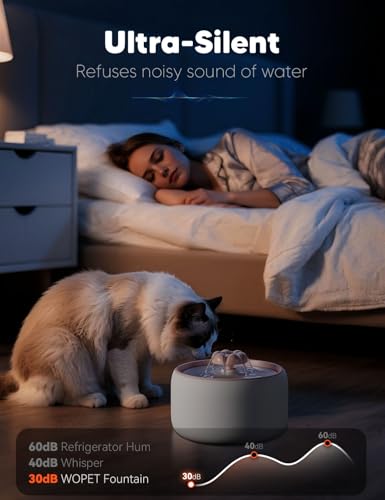 Premium Ceramic Cat Water Fountain W03 Lite