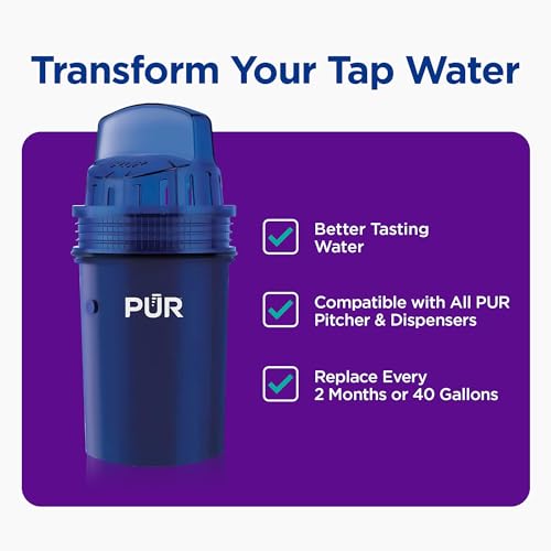 Water Pitcher & Dispenser Replacement Filter 4 (4 Count)