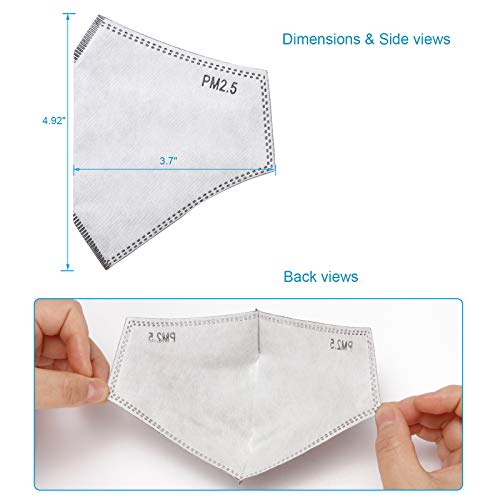 New 3D Cutting PM 2.5 Activated Carbon Filter Insert (48 Count)