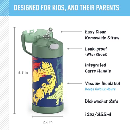FUNTAINER Water Bottle with Straw