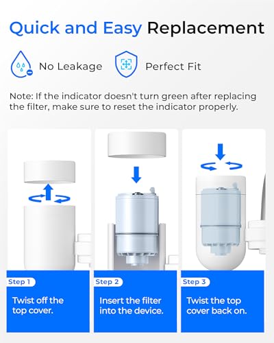 Alkaline] Waterdrop CF08D Faucet Water Filter (2 Count)