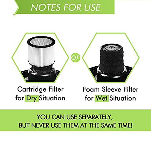 Replacement 90304 90350 90333 9030462 Cartridge Filter Foam Sleeve Compatible with Shop
