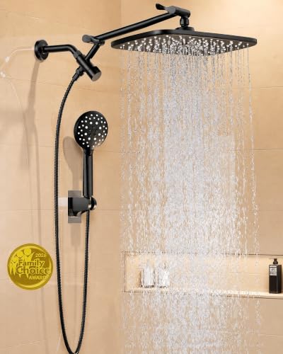 11.8" High Pressure Shower Head with Handheld