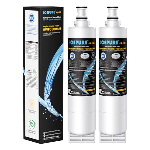 PLUS NSF53&42 Refrigerator Water Filter Replacement for Whirlpool 4396508 4396510 (2 Count)