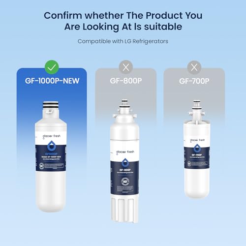 Water Filter LT1000PC Replacement for LG Refrigerator (4 Count)