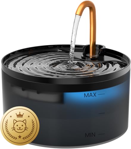 Cat Water Fountain with 9 (74 Ounce)