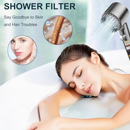 Multi Stage Filter Replacement Compatible with PWERAN for Handheld Shower Head (2 Count)