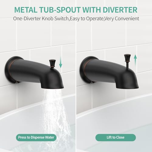 Dual 2 in 1 Shower System with Tub Spout