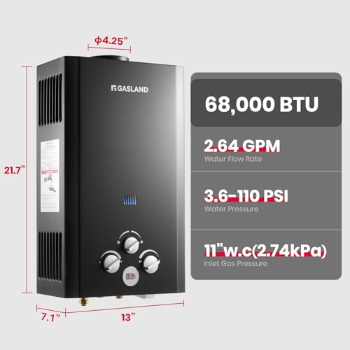 Propane Tankless Water Heater with Water Pump