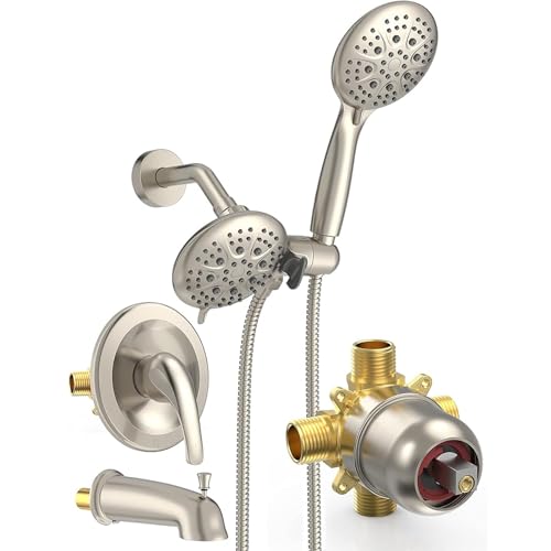 Dual 2 in 1 Shower System with Tub Spout (123.2 Ounce)