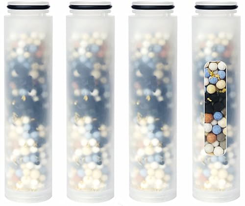 4 PACK Replacement Shower Filter Cartridge Compatible with MakeFit S6526 Filtered Handheld Shower Head