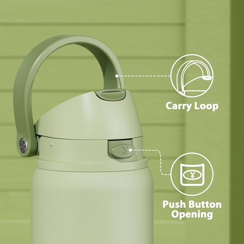 32 oz Insulated Water Bottle with Straw