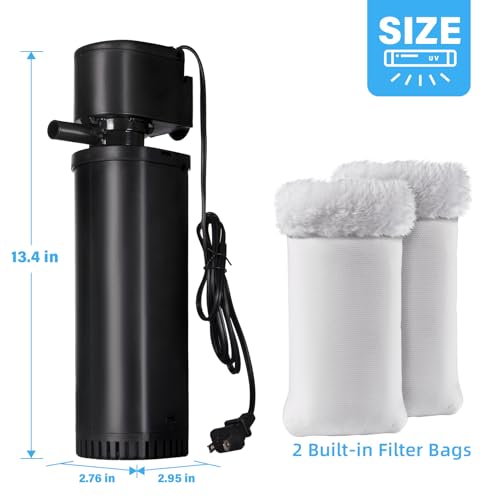 400GPH UV Aquarium Filter for 55