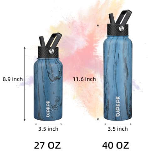 27oz Insulated Water Bottle with Straw Lid