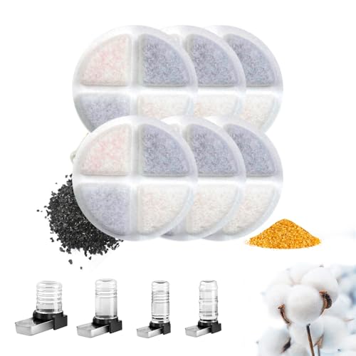 6 Pack Dog Water Dispenser Replacement Filters (6 Count)