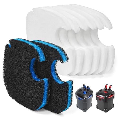 Replacement for Pondforse Canister Filter 172GPH 225GPH 264GPH Aquarium Filter Media Sponge Fits AMOSIJOY Canister Filter 172 GPH 225GPH 265GPH for Aquariums Fish Tanks Turtle Tank 8 (8 Count)