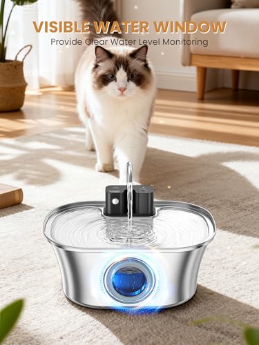 Cat Water Fountain Stainless Steel Cat Fountains for Drinking