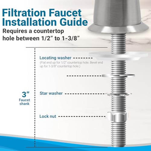Non-Air-Gap Brass RO Faucet, Brushed Nickel