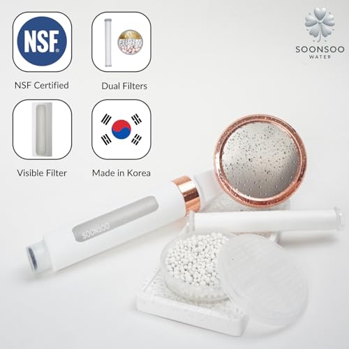 Dual Hard Water NSF Filter Shower Head