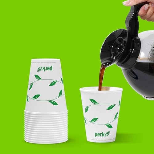Eco Compostable Paper Hot Cups (50 Count)