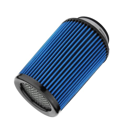 Blue 3 3.5 4 inch Universal Cold Air Intake Filter 76mm 89mm 101mm