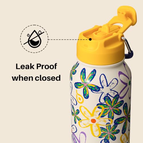 32oz Insulated Water Bottle with Pill Box
