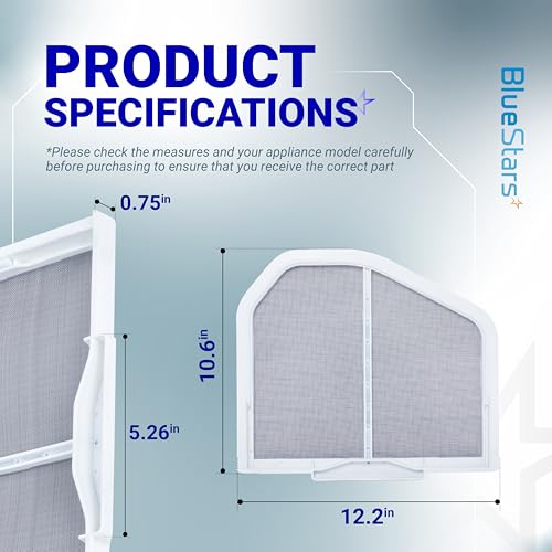 Stainless Steel W10120998 Dryer Lint Screen Filter for Whirlpool