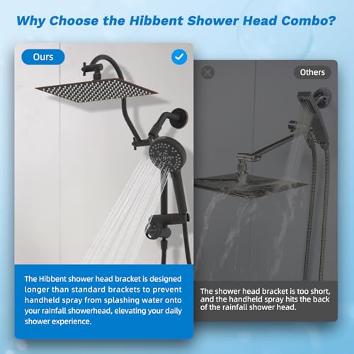 High Pressue All Metal 12" Rainfall Shower Head