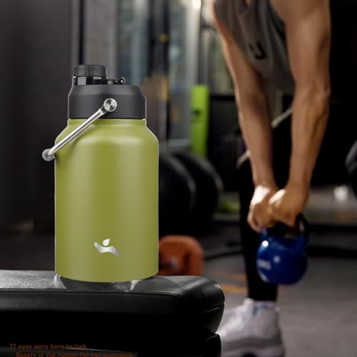 64 oz Insulated Stainless Steel Water Bottle Jug with Handle