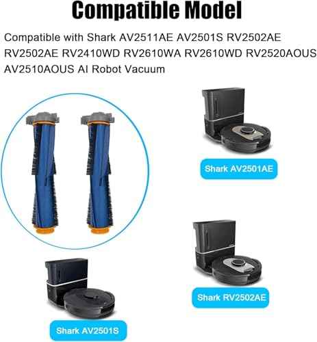 Replacement Parts Roller Brush for Shark AI AV2511AE AV2501S AV2501AE RV2502AE RV2410WD RV2610WA RV2610WD RV2620WD RV2520AOUS AV2510AOUS Main Brush Robot Vacuum Cleaner