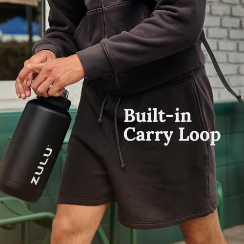 Goals 64oz Water Bottle Half Gallon Stainless Steel Jug with Straw
