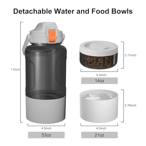 53oz Large Dog Water Bottle for All Day Travel Feeding & Hydration