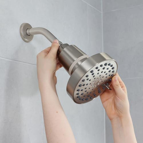 SEVENTY 4 Setting Filtered Shower Head with Shower Filter in Brushed Nickel