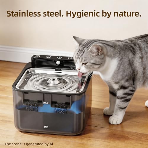 Wireless Cat Water Fountain Battery Operated