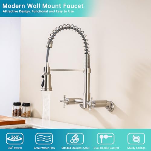 Wall Mount Kitchen Faucet