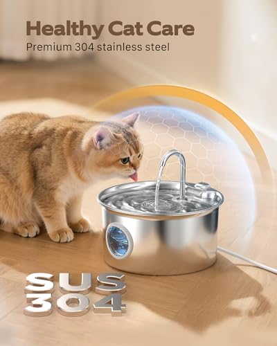 Stainless Steel Cat Water Fountain