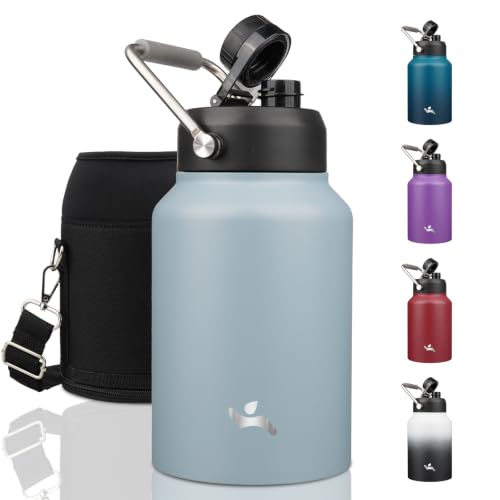 64 oz Insulated Stainless Steel Water Bottle Jug with Handle