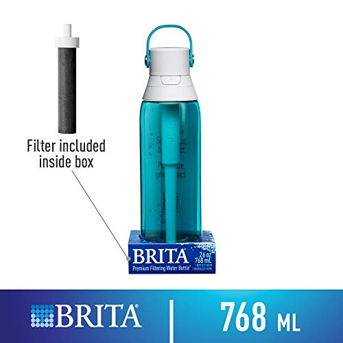 Hard Sided Plastic Premium Filtering Water Bottle