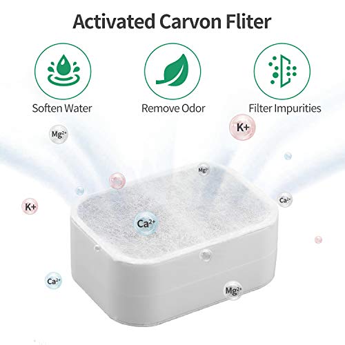 Ceramic Cat Water Fountain Replacement Filters (20 Count)