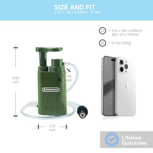 Outdoor Water Filter Multipurpose for Survival】