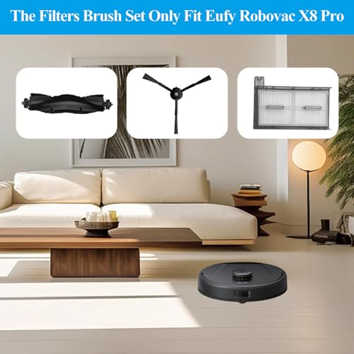 X8 Pro Replacement Parts for Eufy X8Pro Robot Vacuum Series (9 Count)