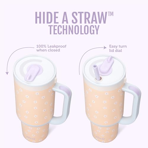 Oasis 24oz Insulated Stainless Steel Tumbler with Straw