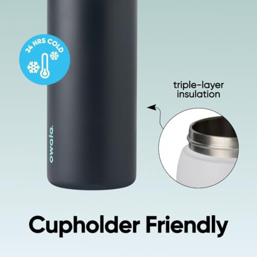 FreeSip Stainless Steel Water Bottle 32 oz Foggy Tide
